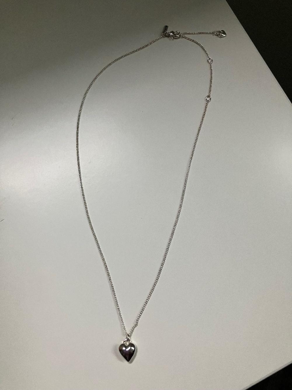 PILGRIM Aphrodite Heart Pendant Necklace in Silver